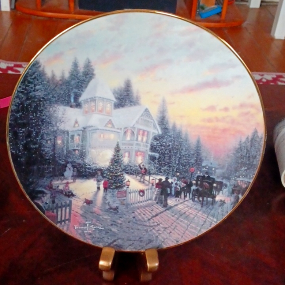 The magic of Christmas Thomas Kincade collectable plate 1634D